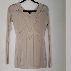 Express cream light-weight sweater